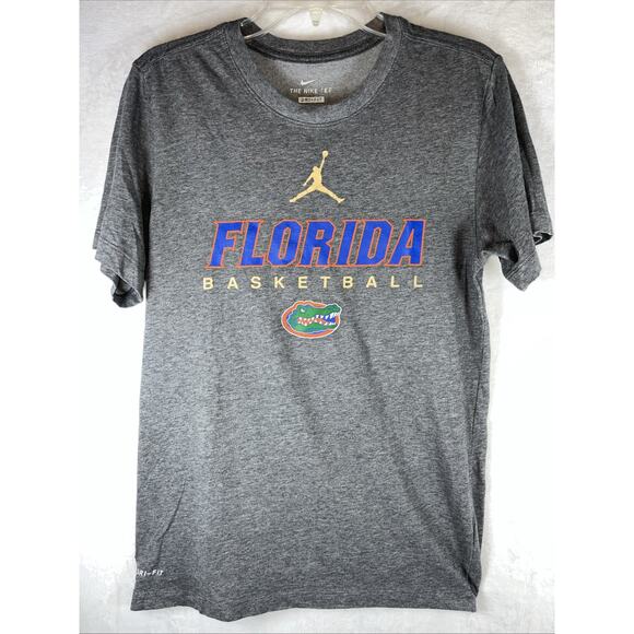 Florida Gators Team Issued Shirt Jordan Small Basketball Gray Nike Dri-Fit Elite - Picture 1 of 11
